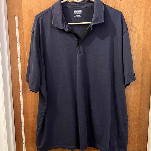 🐻Size XXL - Kirkland - Men's Blue Short Sleeve Polo - Picture 1 of 5